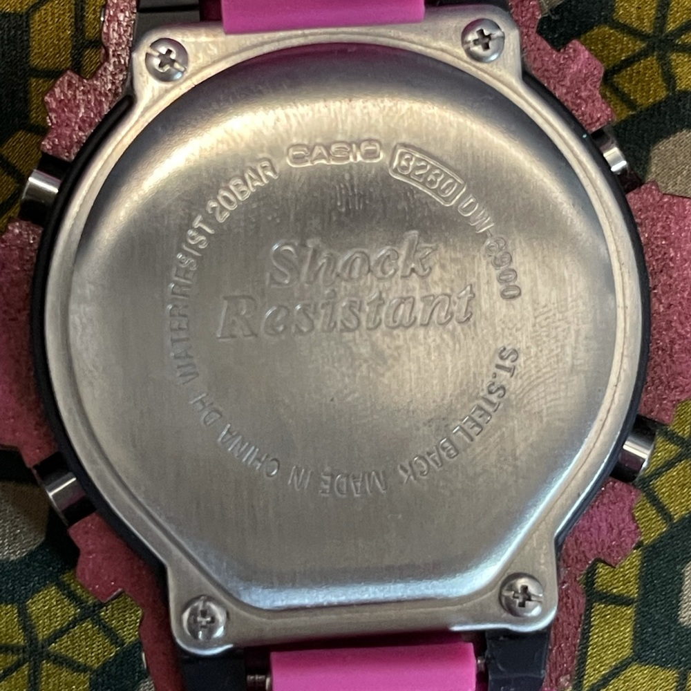 Casio Wood Shock G-Shock Watch (DW6900 Pink Kool-Aid Juicer Jar) - Picture 7 of 15